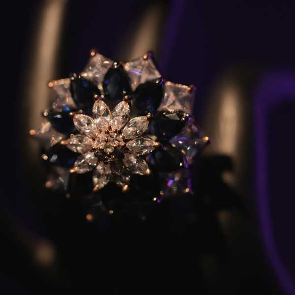 Flower Cluster Diamond Ring