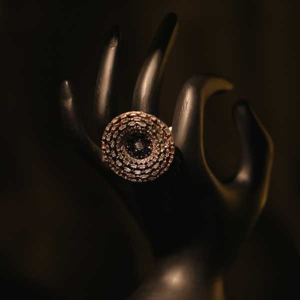 Midnight Galaxy Halo Ring