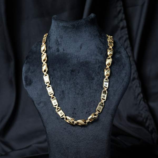 Gold Plated Mens Chain With Guarantee