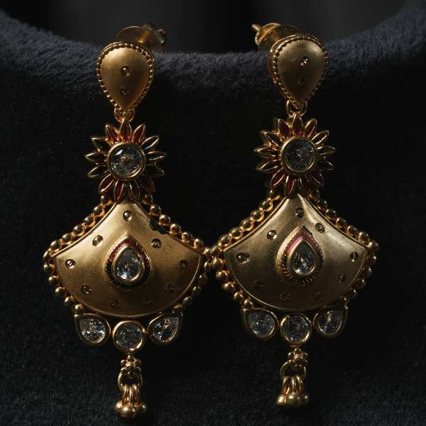 Latest Antique Gold Necklace Set