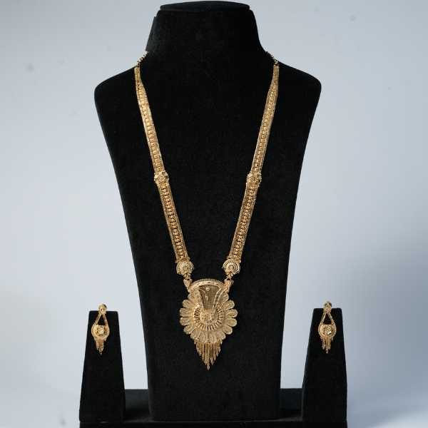 Majestic Peacock Goldplated Necklace Set